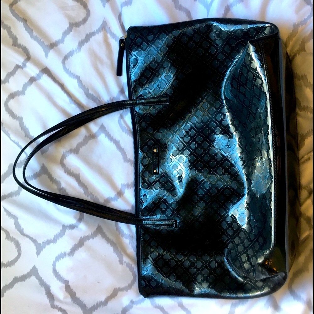 Kate Spade Black Patent Leather Tote